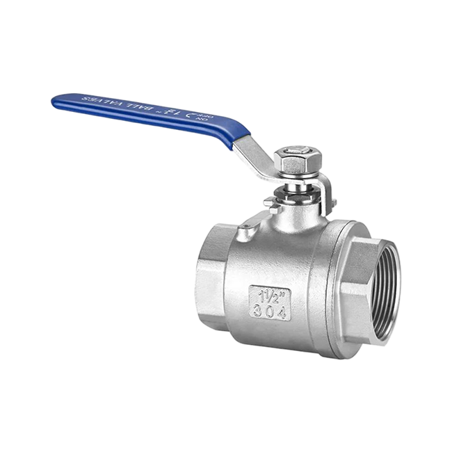 2PCS STAINLESS STEEL THREADED BALL VALVE