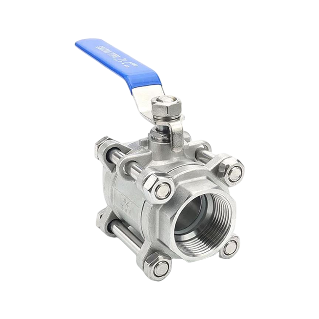 3PCS STAINLESS STEEL THREADED BALL VALVE