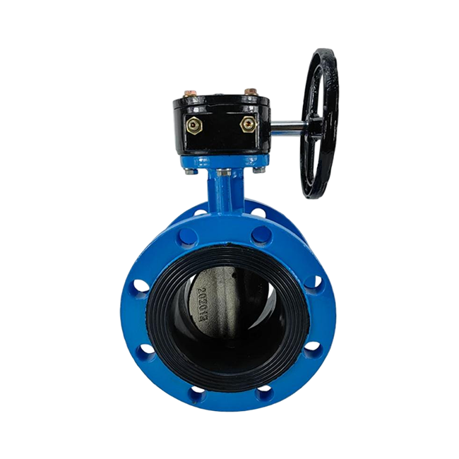 FLANGE BUTTERFLY VALVE WITH GEAR BOX